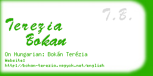 terezia bokan business card